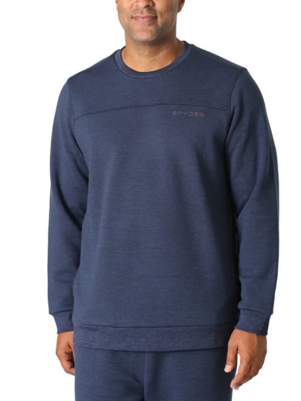 Spyder Men’s Bonded Fleece Crewneck - Blue - Large